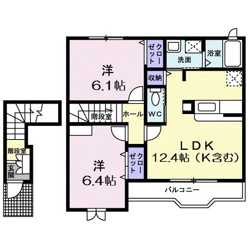 カーサ・メーラの間取り