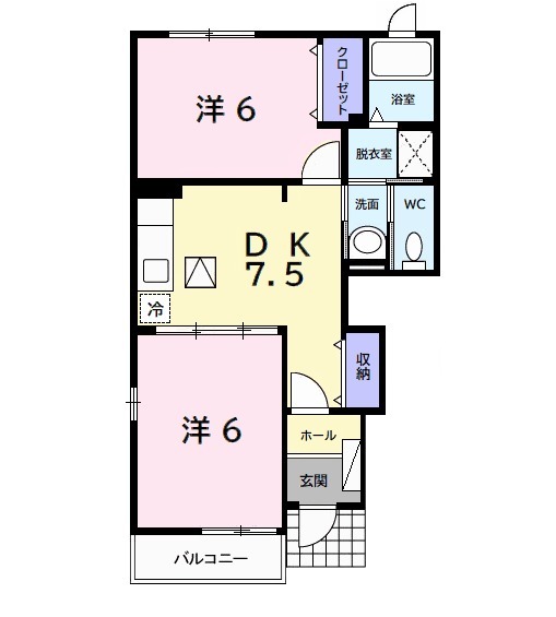 カーサ・フェリーチェAの間取り