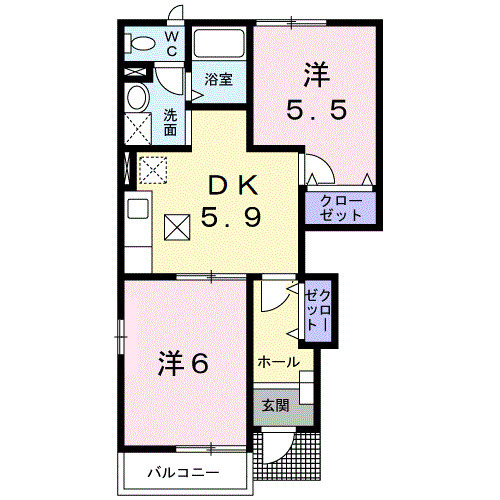 MSコート Ⅰの間取り