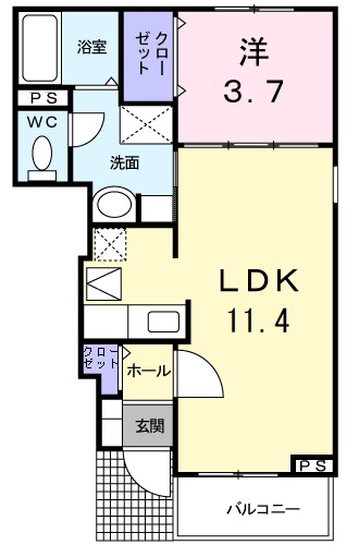 ベルクレイオⅠの間取り