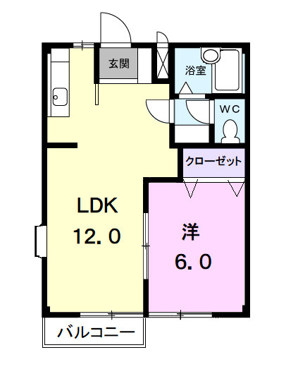 コーポラス溜池の間取り