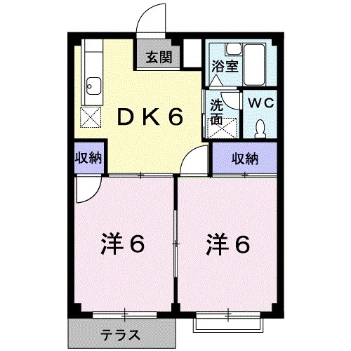 エルディム高師台Bの間取り