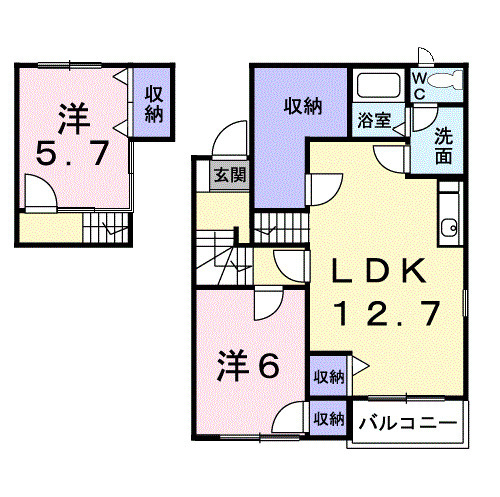 プロヴァンスBの間取り