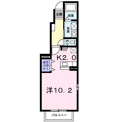 メゾン・ドゥ・ソレイユ Aの間取り