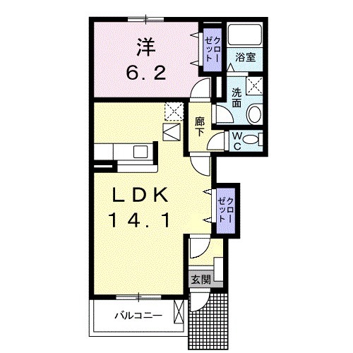 飛鶴Ｂの間取り
