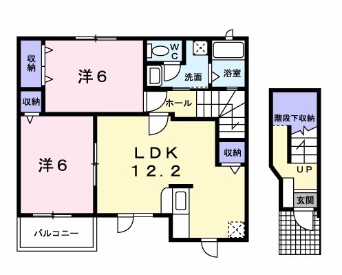 パルテール Bの間取り