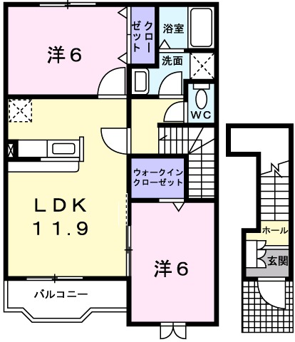 シリアス２１Ｂ棟の間取り
