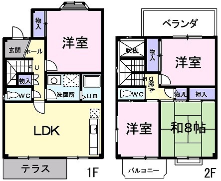 ハイツ極楽の間取り
