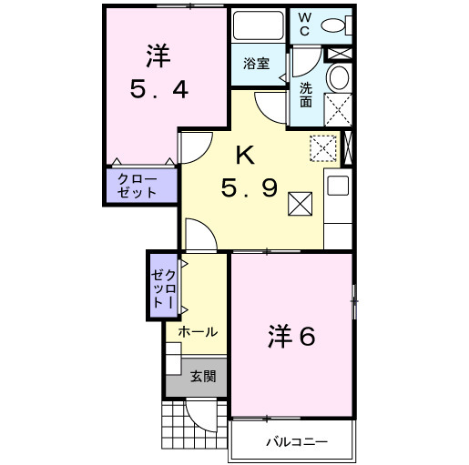 エピナールAの間取り
