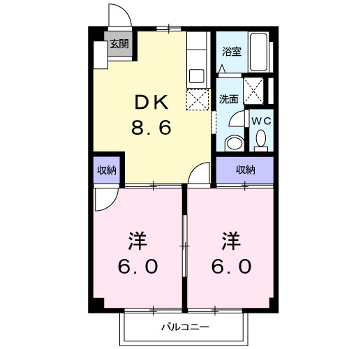 ファミール柏原の間取り