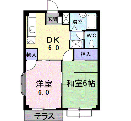 エルディム60の間取り