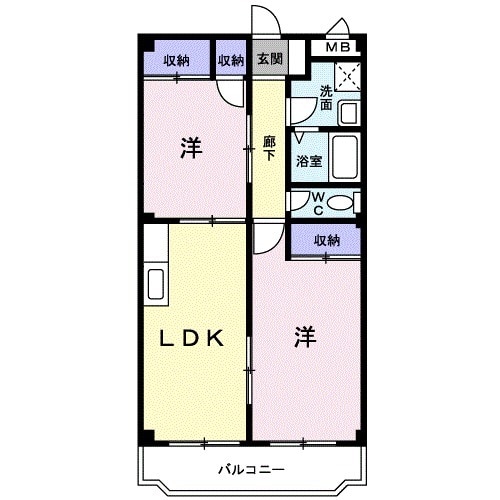 シンエイビルの間取り