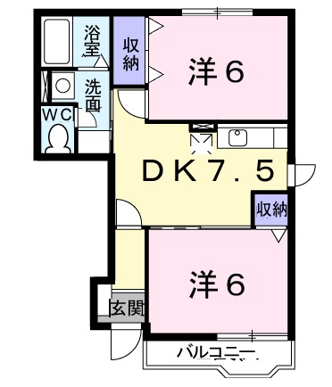 アキラハイツの間取り