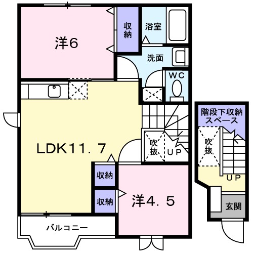 グレースコートⅡの間取り