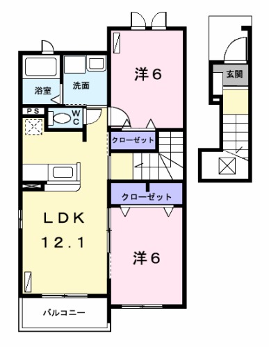 Piso 小本の間取り