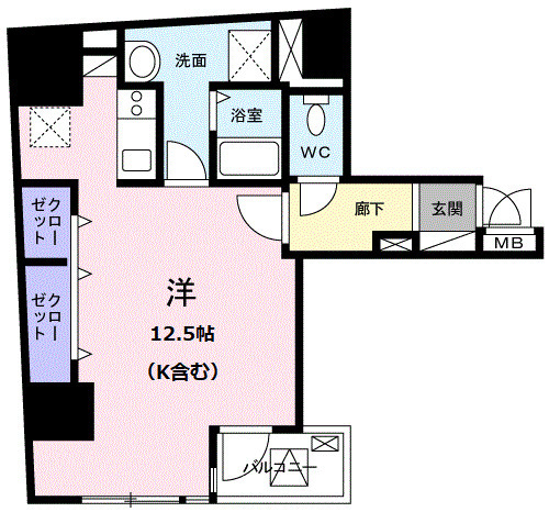 コンフォート芝大門の間取り