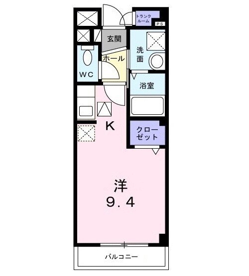 コモド　プレッソ・01030号室の間取り
