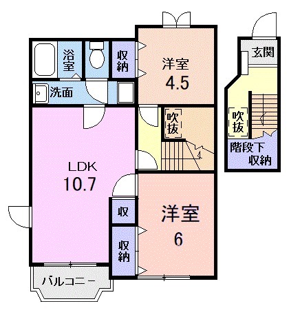 エスポアール158の間取り