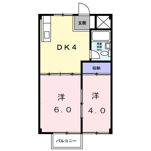 パークサイドこじまの間取り