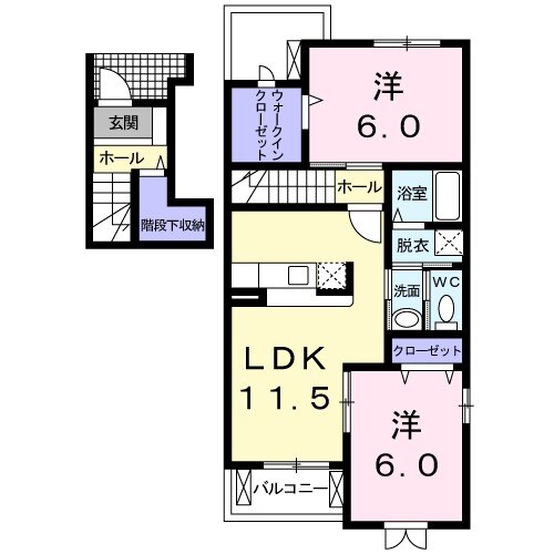 コンフォートBの間取り