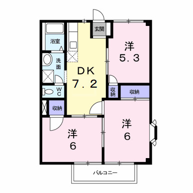 ラフィネSANOⅡの間取り