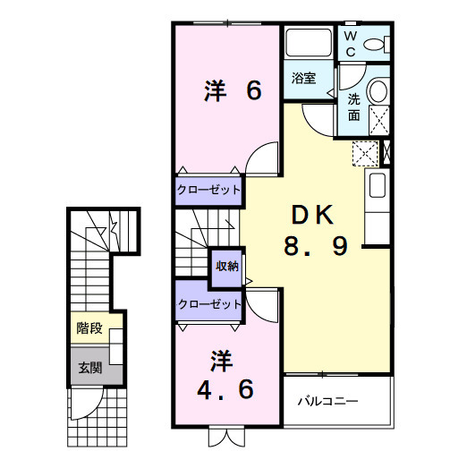 ル・シエルⅠの間取り