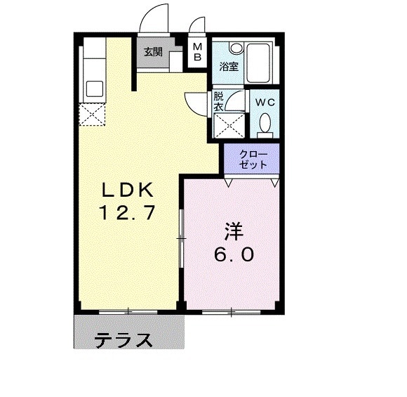 エルディム日向の間取り