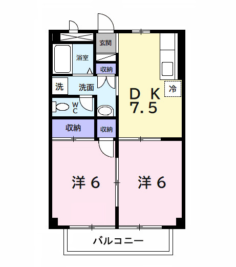 シャルマンクレールⅡの間取り