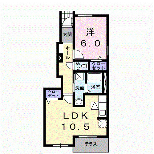 ソレイユ.Mの間取り