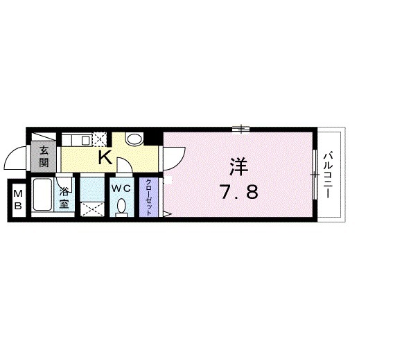 メゾン・ドゥ・ブーシェ衣笠の間取り