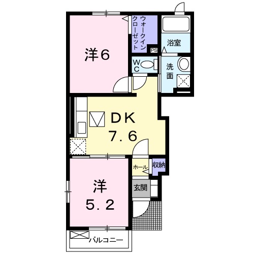 グランベアー福津の間取り