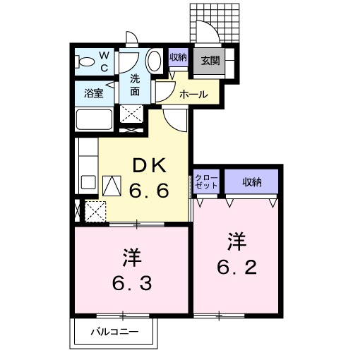 クレストファイン3の間取り