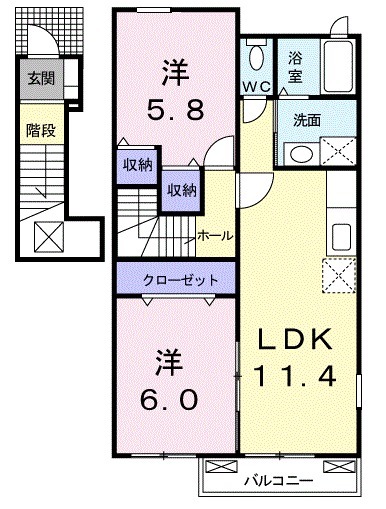 ボニートカーサAの間取り