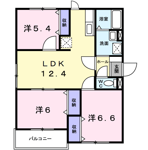 ルミエールCの間取り