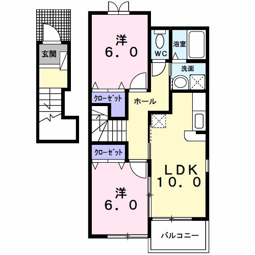ウィステリアⅡの間取り