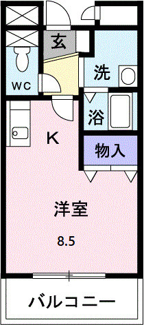 サンモールハイツAの間取り