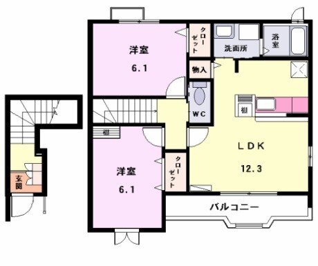 サンガーデンの間取り