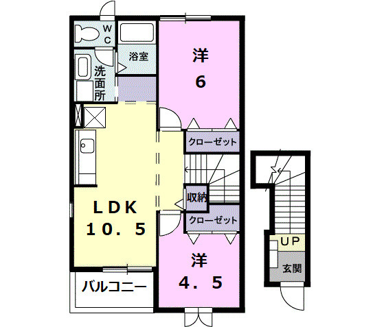 セトルフィーレAの間取り