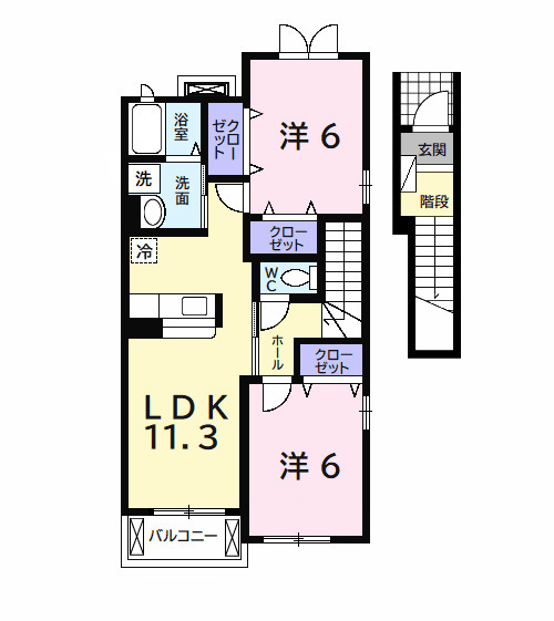 ヴィラフォンスⅡの間取り