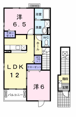アロッジオ東沢Ⅰの間取り