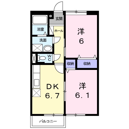 サニーヒルSの間取り