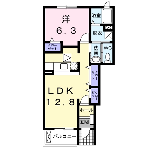 アネシス ティーの間取り