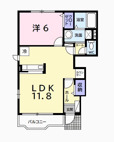 プリモディーネ Ⅱの間取り