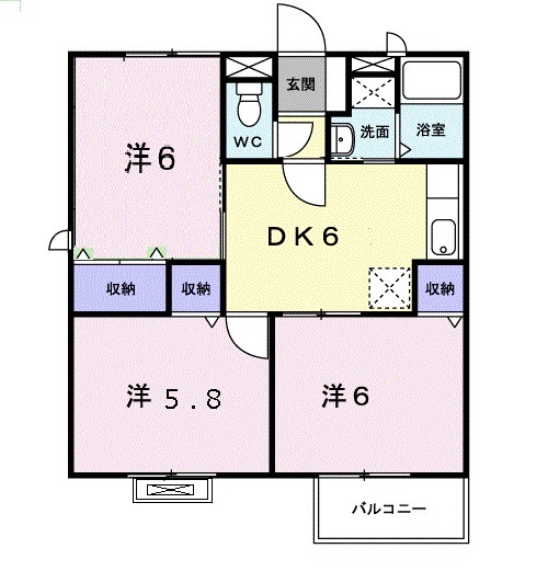 プレミ-ル加茂Aの間取り