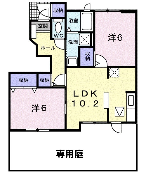 フィオーレ Ⅰの間取り