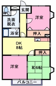 スカイハイツの間取り