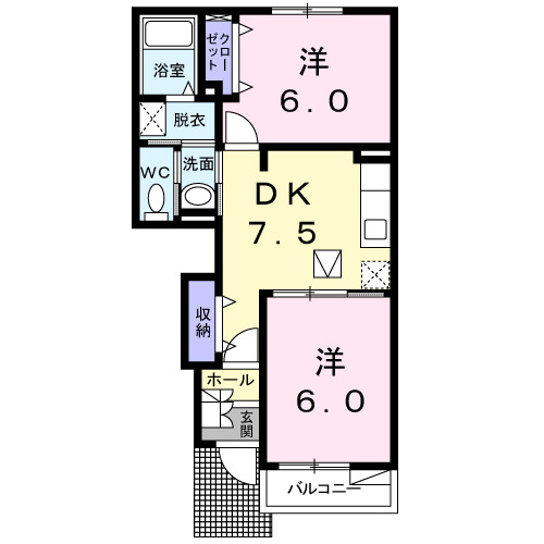 パーク リア レジデンスAの間取り