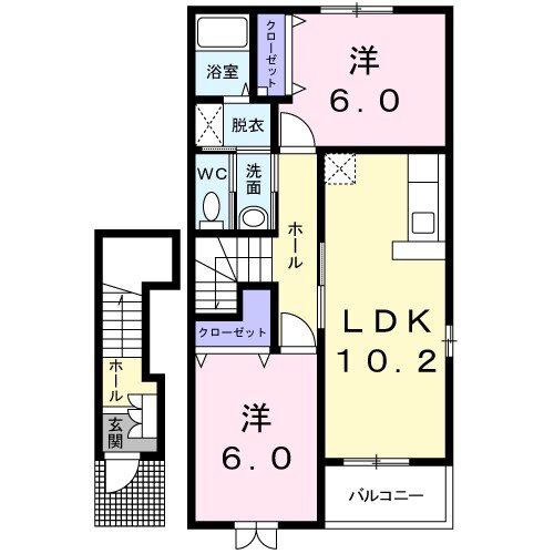 パーク リア レジデンスAの間取り