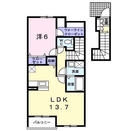 メゾン シャルマンB棟の間取り