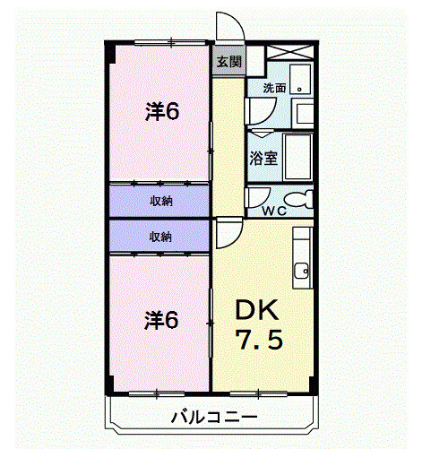 ニューマリッチ吉沢Aの間取り